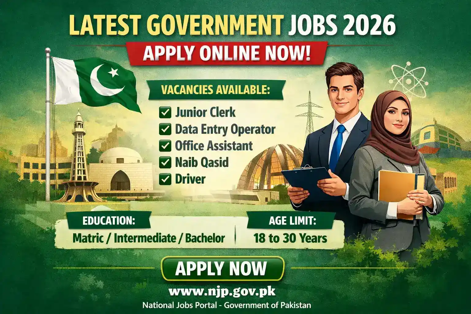 Latest Government Jobs 2026 Pakistan – Apply Online via National Jobs Portal