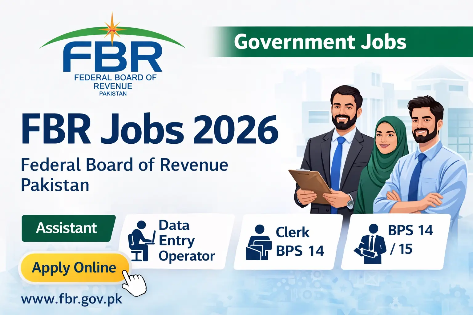FBR Jobs 2026 Pakistan – Latest Government Jobs