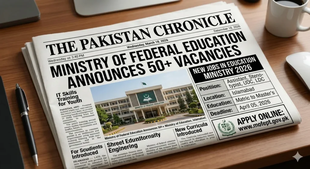 Official Advertisement for Ministry of Federal Education and Professional Training Jobs 2026