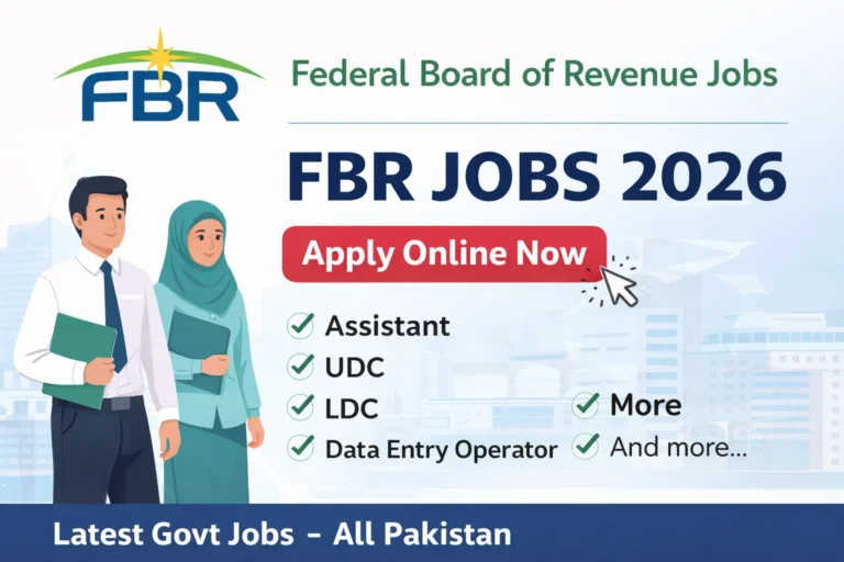 FBR Jobs 2026 Pakistan Apply Online Federal Board of Revenue Latest Government Jobs