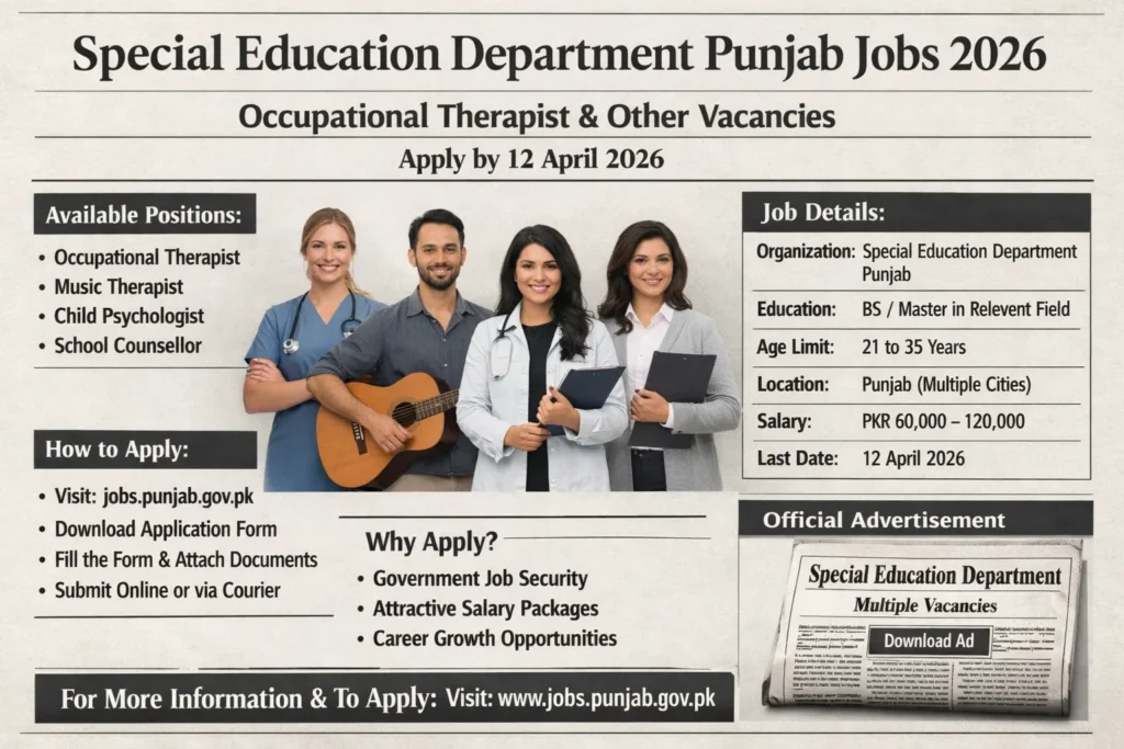 Occupational Therapist Jobs 2026 Advertisement