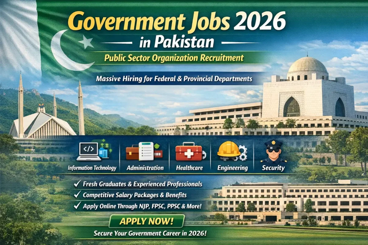 Government Jobs 2026 in Pakistan – Public Sector Recruitment Advertisement Apply Online
